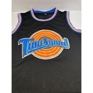 Space Jam Lola Bunny Tune Squad Basketball Jersey Black Orange Blue Size S